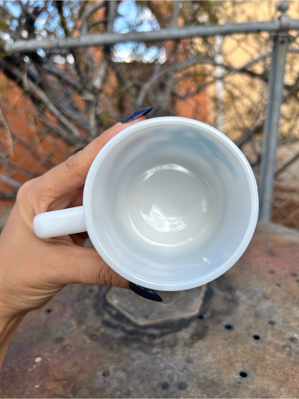 vintage virgo zodiac virgo astrological milk glass mug - Picture 5 of 6